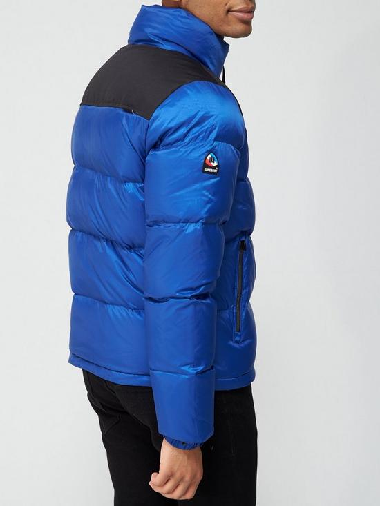 stillFront image of superdry-sportstyle-down-padded-contrast-jacket-blue