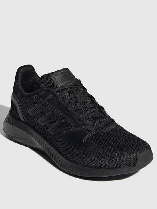 front image of adidas-runfalcon-20-blackblack