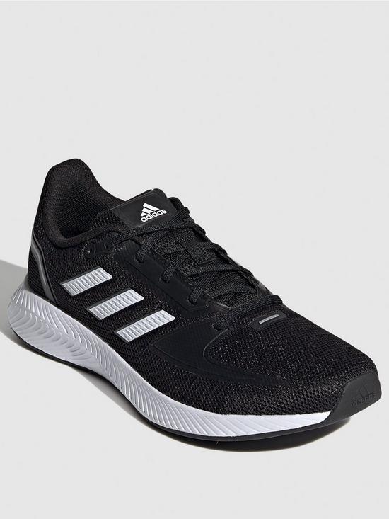 front image of adidas-runfalcon-20-blackwhite