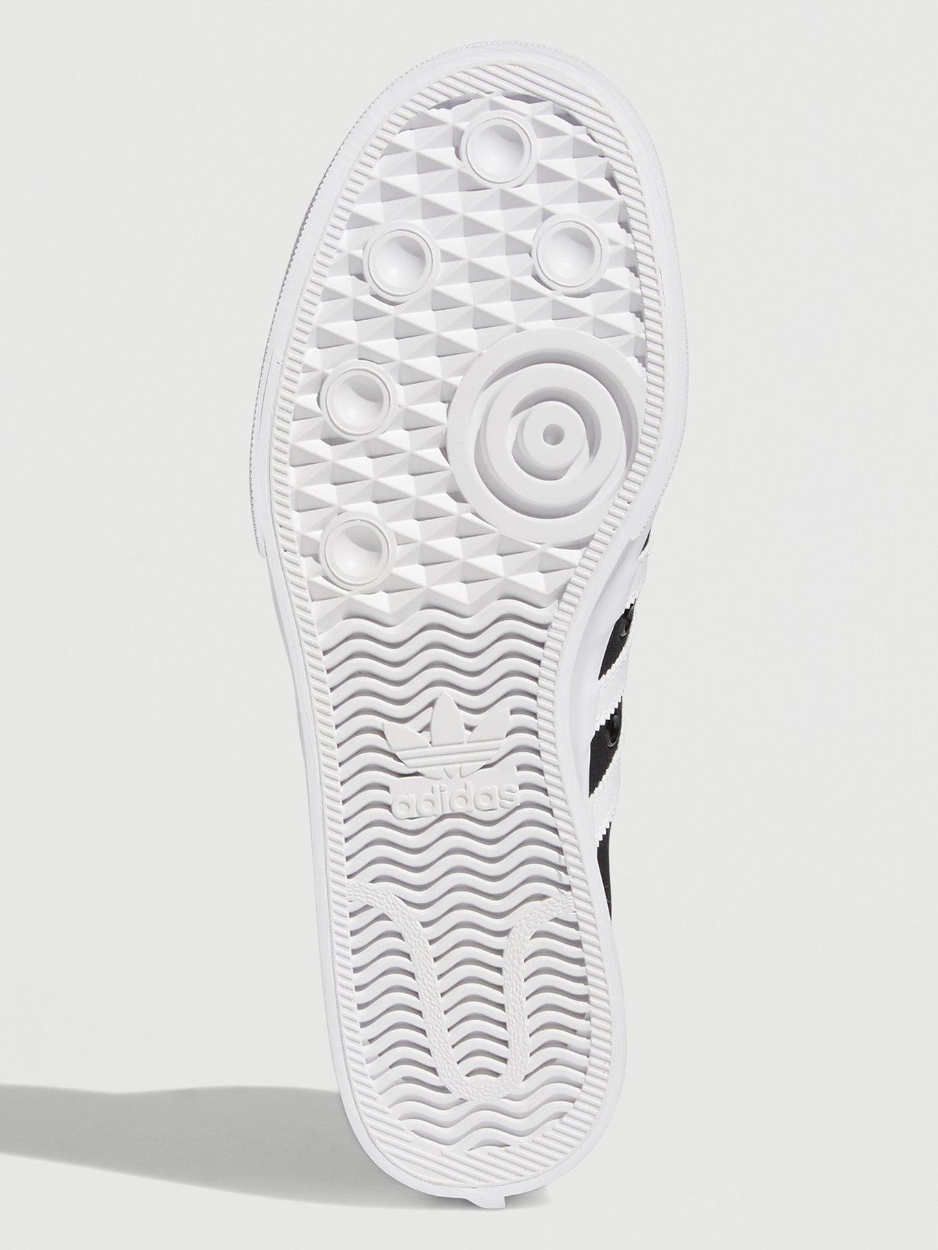 Image 5 of 6 of adidas Originals Womens Nizza Platform Mid Trainers - Black/White