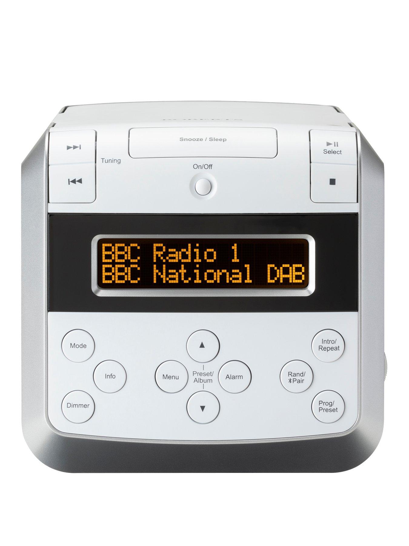 Roberts Sound48 DAB/DAB+/FM stereo clock radio with CD, Bluetooth, USB