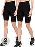  image of everyday-2-pack-cotton-cycling-short-black