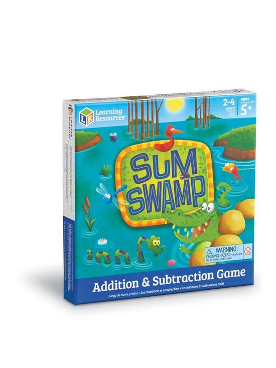 stillFront image of learning-resources-sum-swamptrade-addition-amp-subtraction-game
