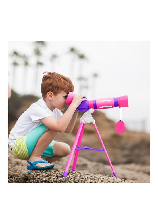 stillFront image of learning-resources-geosafari-jr-my-first-telescope-pink