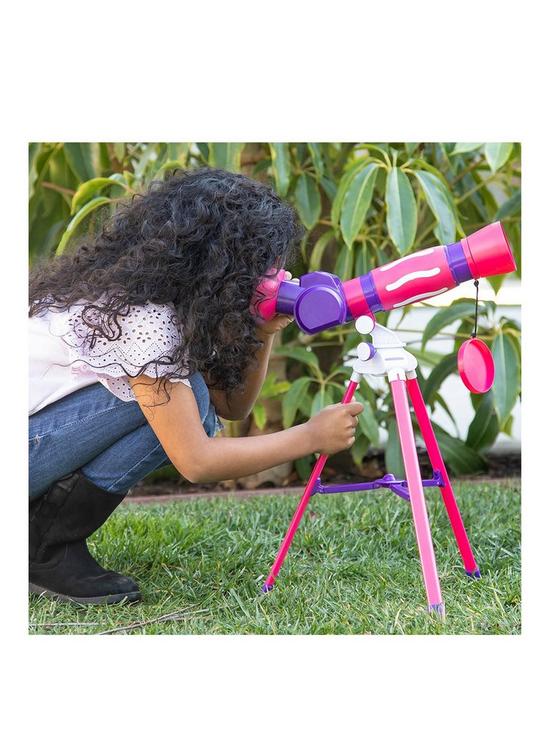 back image of learning-resources-geosafari-jr-my-first-telescope-pink