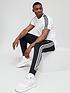  image of adidas-3-stripe-fleece-pants-black