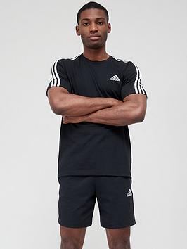 adidas-3-stripes-t-shirt-blackwhite