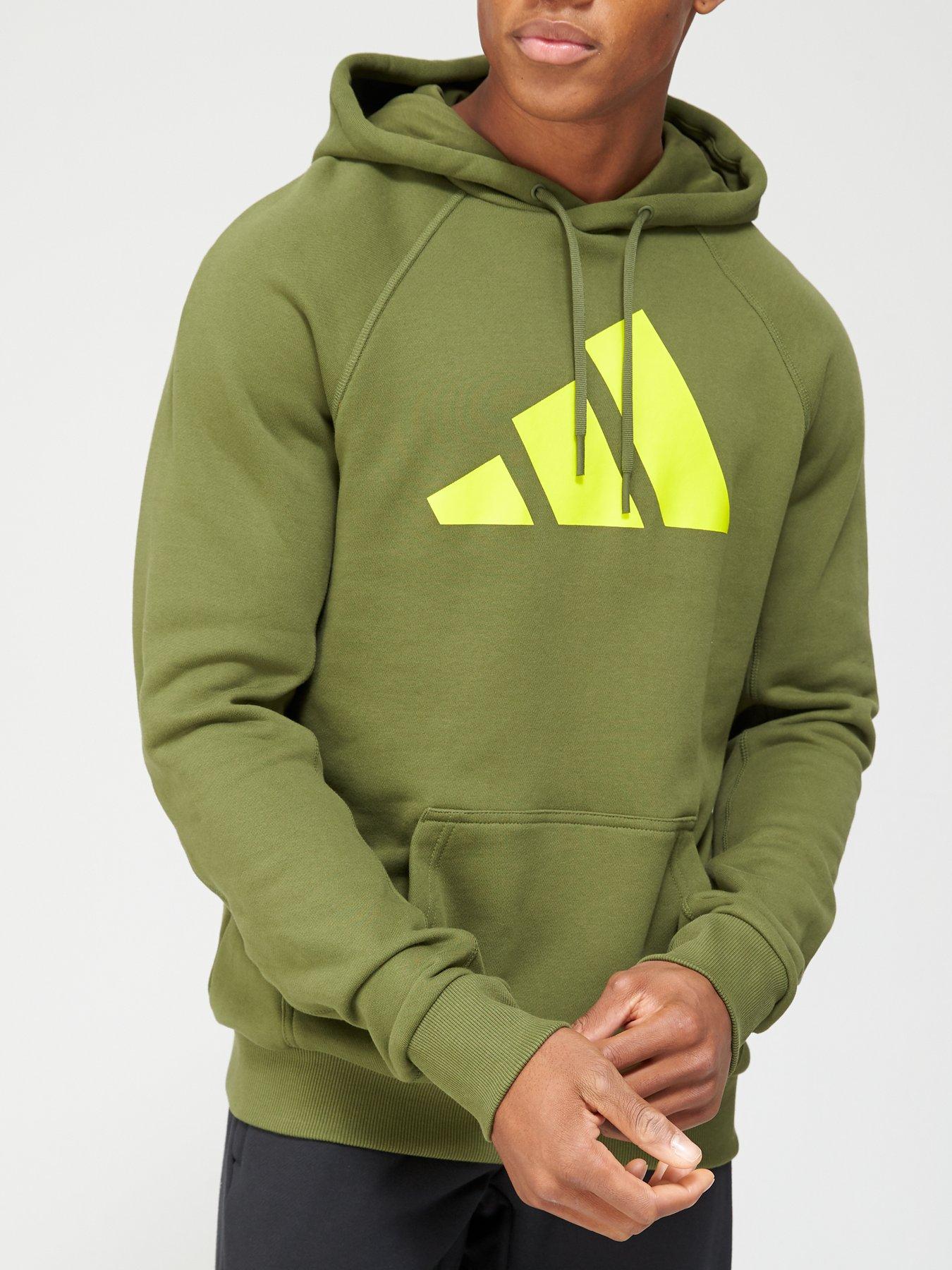 khaki green adidas hoodie mens