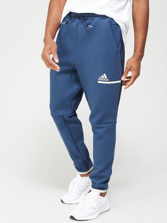 front image of adidas-zne-pants-navy