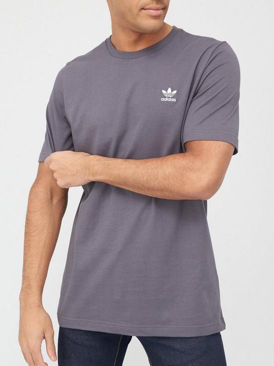 front image of adidas-originals-essential-t-shirt-grey
