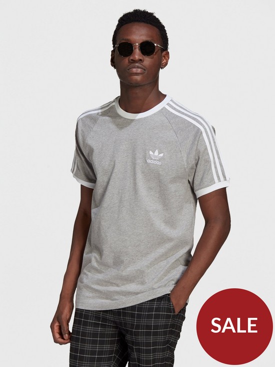 front image of adidas-originals-californianbsp3-stripes-t-shirt-medium-grey-heather
