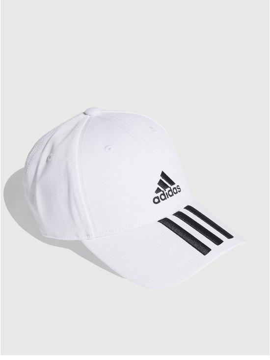 front image of adidas-baseball-3-stripe-cap