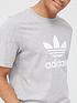  image of adidas-originals-trefoil-t-shirt-medium-grey-heather