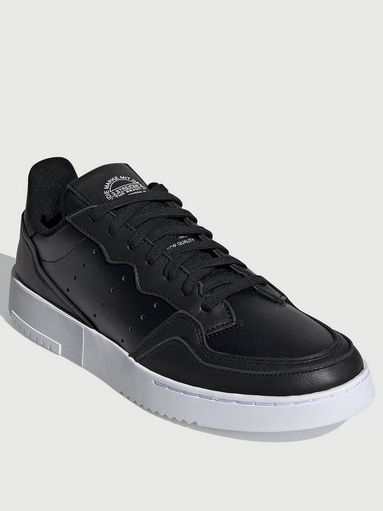 front image of adidas-originals-supercourt-blackwhite