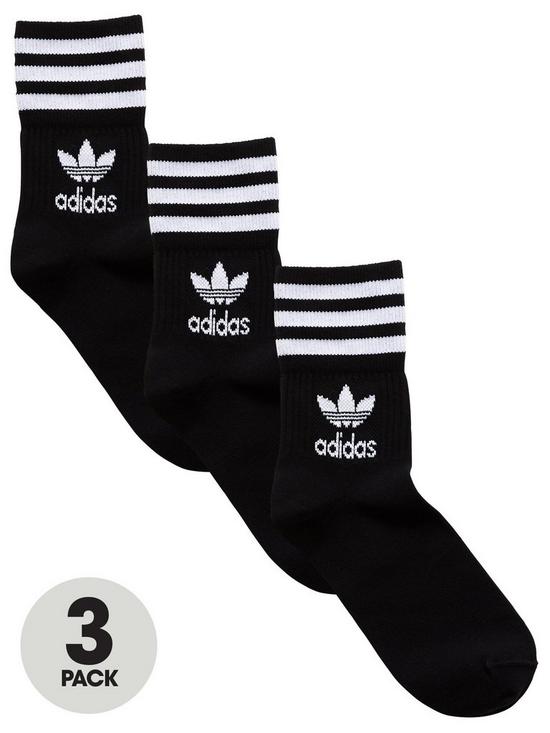 front image of adidas-originals-3-pack-ofnbspmid-cut-crew-socks-black