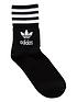 image of adidas-originals-mid-cut-crew-socks-3-pairs-black