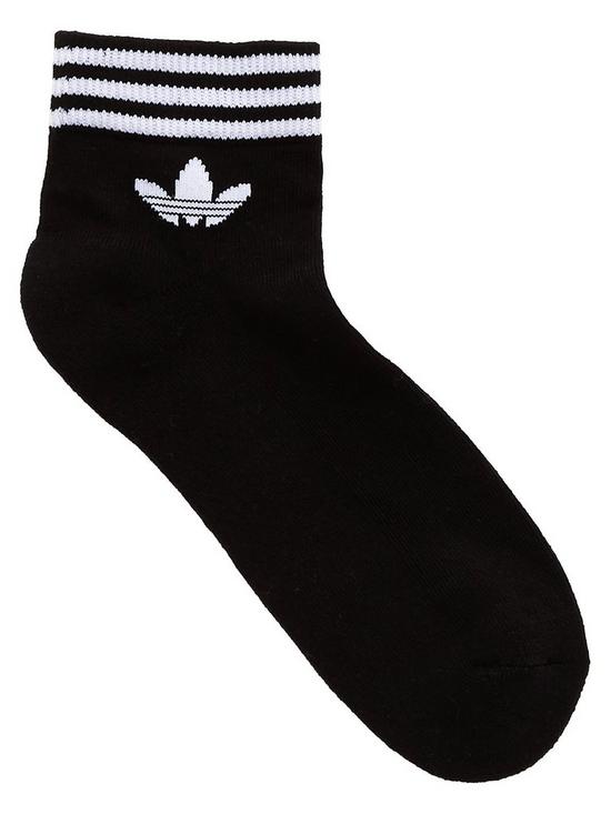 stillFront image of adidas-originals-3-pack-ofnbsptrefoil-ankle-socks-black