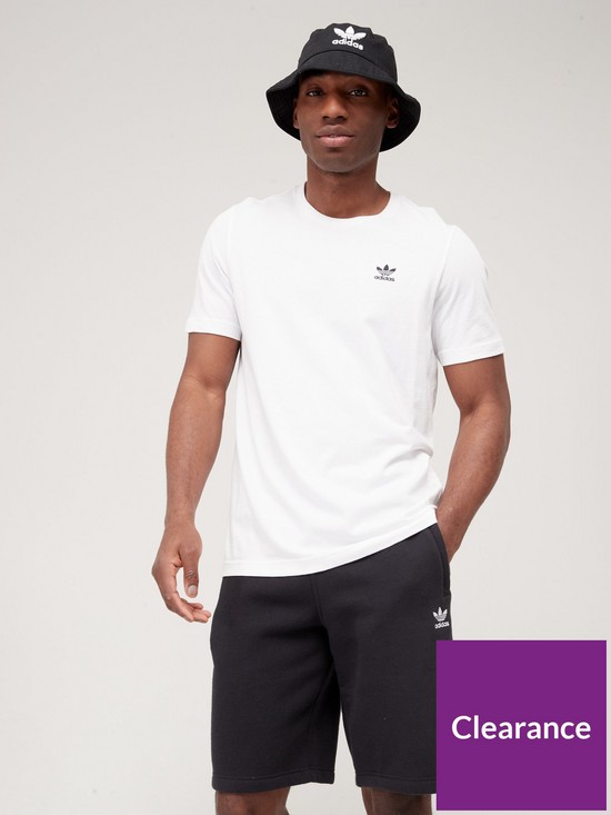 front image of adidas-originals-essential-t-shirt-white