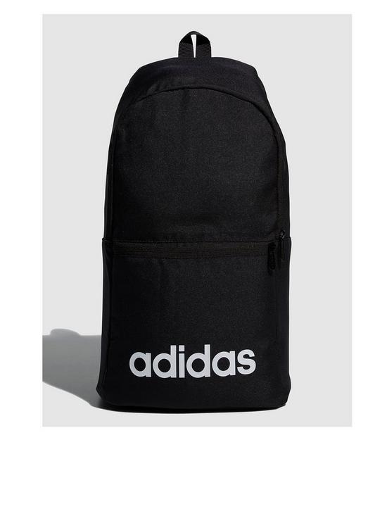 front image of adidas-linear-logo-backpack