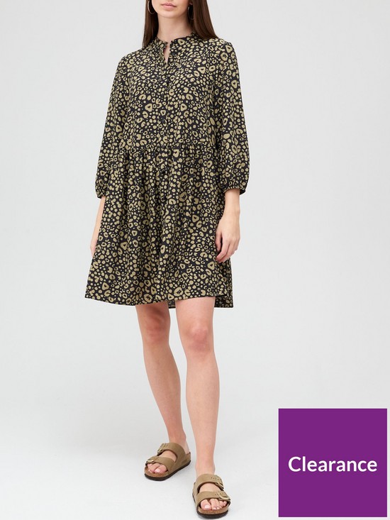 front image of v-by-very-tiered-shift-dress-animalnbsp