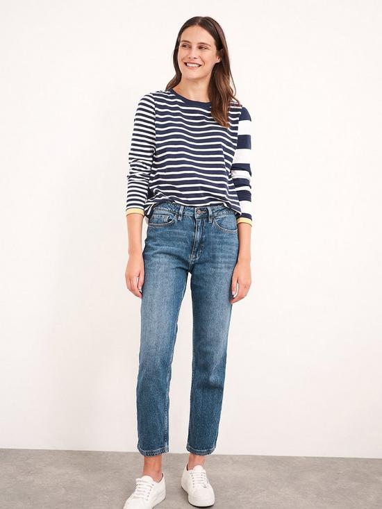 front image of white-stuff-skye-straight-78-jeans-blue