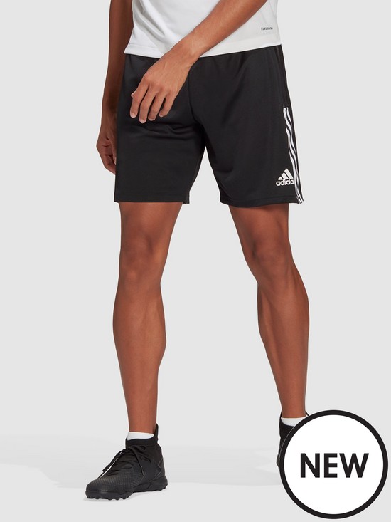 front image of adidas-mens-tiro-21-training-short-black