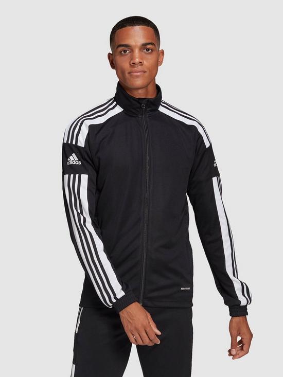 front image of adidas-mens-squad-21-training-jacket-black