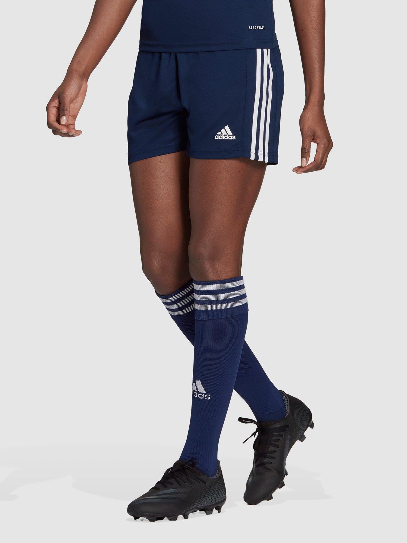 Womens navy store adidas shorts