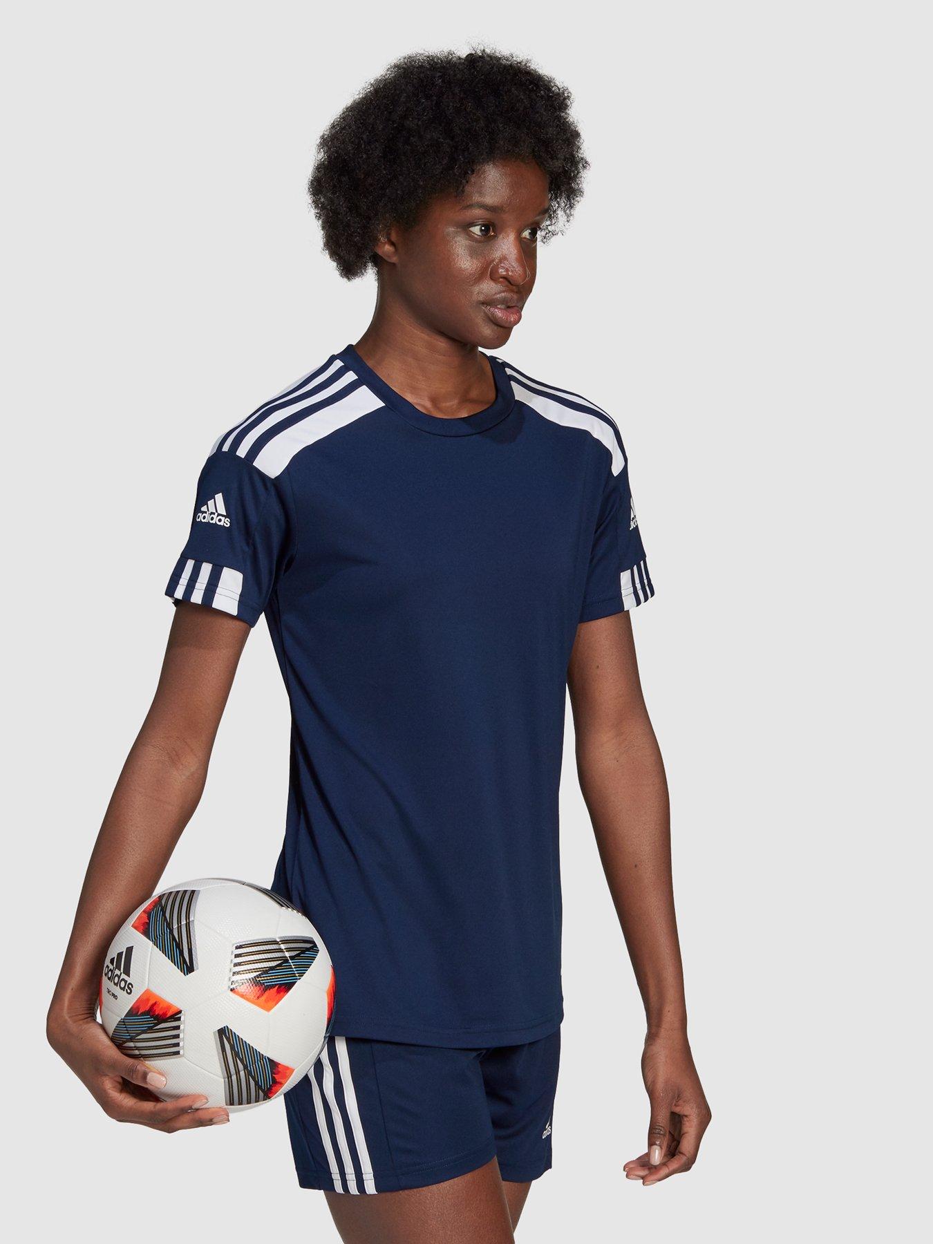 Image 3 of 4 of adidas Womens Squad 21 T-Shirt&nbsp;- Navy
