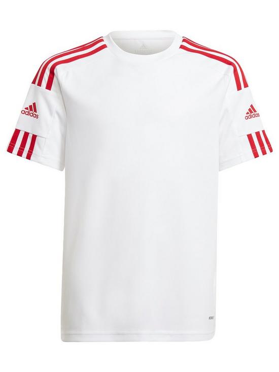 front image of adidas-youth-squad-21-jersey-white