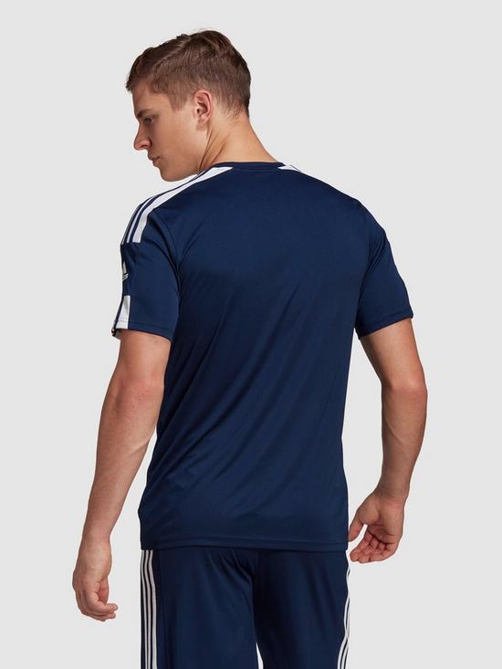 stillFront image of adidas-mens-squad-21-short-sleeved-jersey-navy