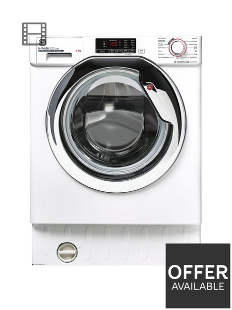 hoover-h-wash-300-hbws-49d1ace-integrated-9kg-loadnbspwashing-machine-with-1400-rpm-spin-white