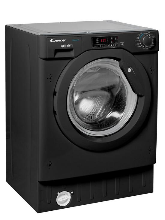 stillFront image of candy-cbw-48d1bbe1-80-8kg-load-1400rpm-spinnbspbuilt-in-washing-machine-black