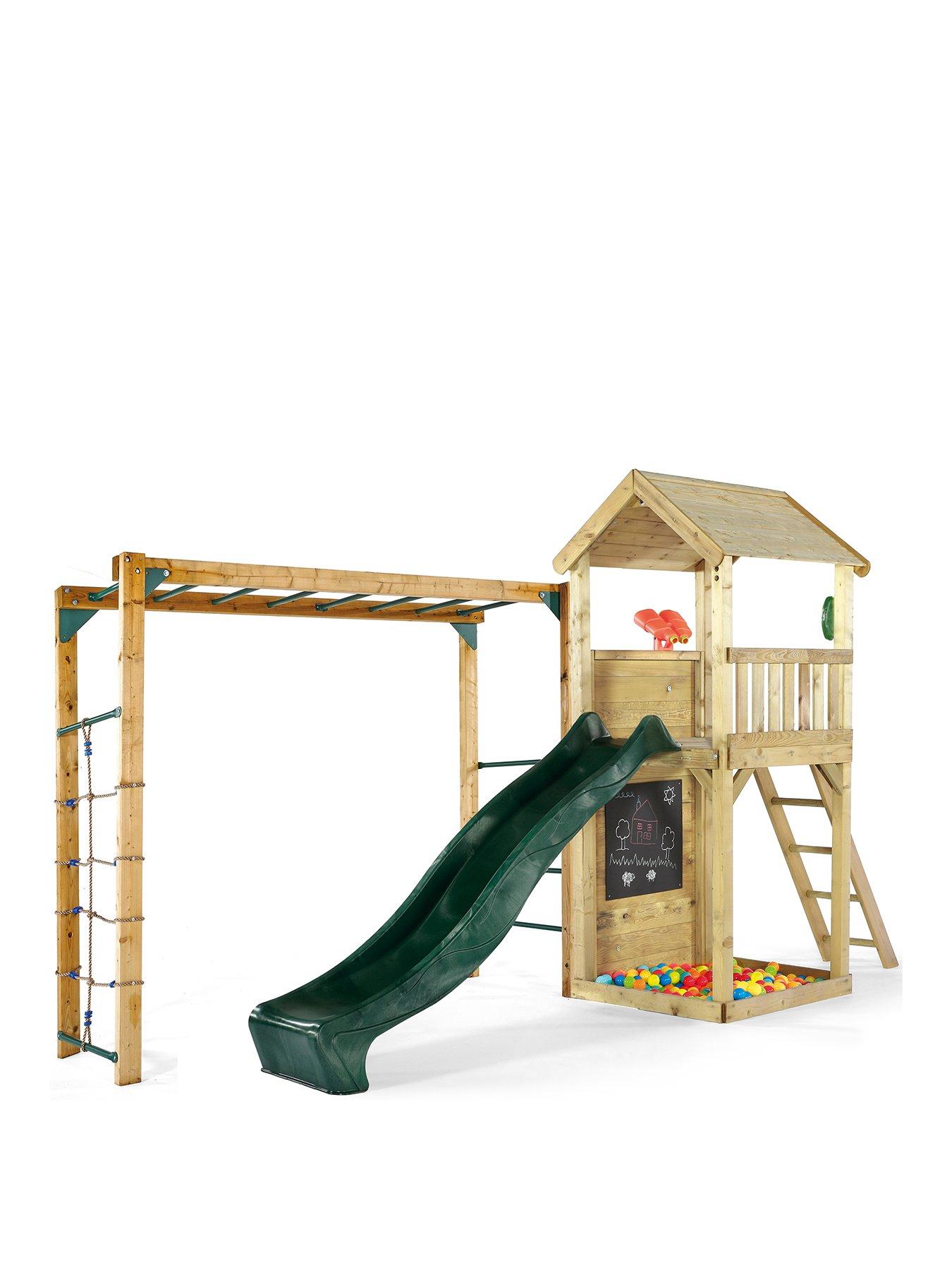undefined Wooden Lookout Tower with Monkey Bars