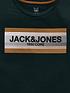  image of jack-jones-junior-boys-core-short-sleeve-t-shirt-darkest-spruce