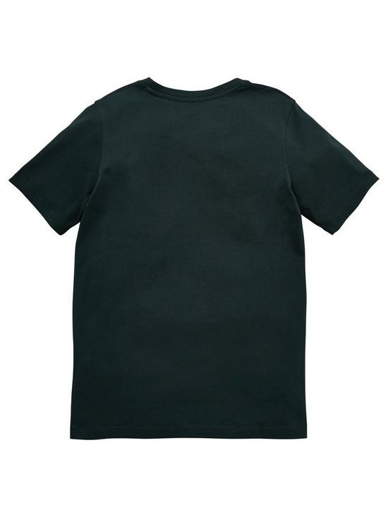 back image of jack-jones-junior-boys-denim-goods-short-sleeve-t-shirt-darkest-spruce