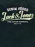  image of jack-jones-junior-boys-denim-goods-short-sleeve-t-shirt-darkest-spruce