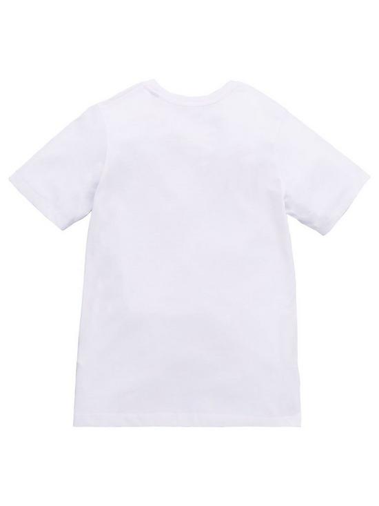back image of jack-jones-junior-boys-denim-goods-short-sleeve-t-shirt-white