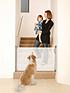  image of dreambaby-retractable-relocatable-gate-fits-gaps-0-140cm-whitemesh