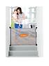  image of dreambaby-retractable-relocatable-gate-fits-gaps-0-140cm-greymesh
