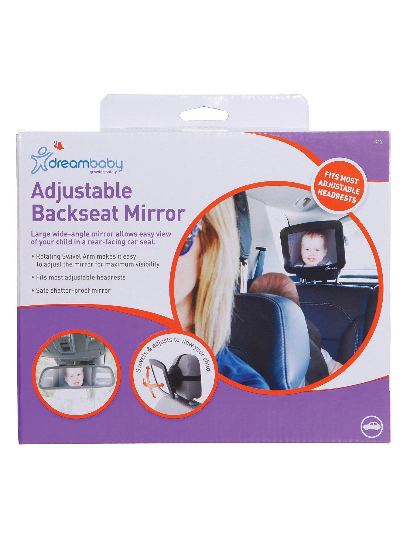  image of dreambaby-large-adjustable-car-backseat-mirror
