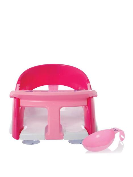 dreambaby-premium-bath-seat-with-bonus-xtra-large-water-scoop-and-front-t-bar-pink
