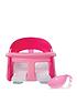  image of dreambaby-premium-bath-seat-with-bonus-xtra-large-water-scoop-and-front-t-bar-pink