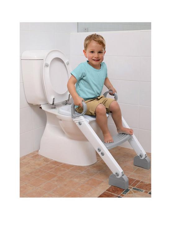 front image of dreambaby-step-up-toilet-trainer-greywhite