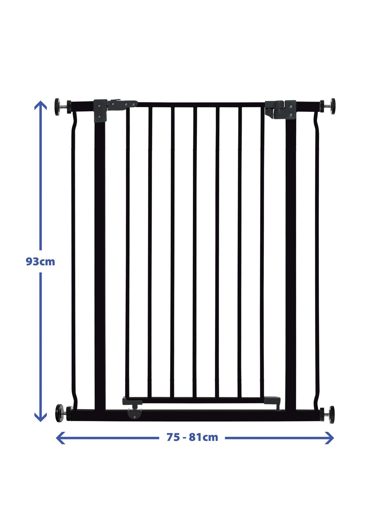 Image 3 of 5 of Dreambaby Liberty Xtra Tall Gate (Fits 75-81cm, Height 93cm) - Black/Metal