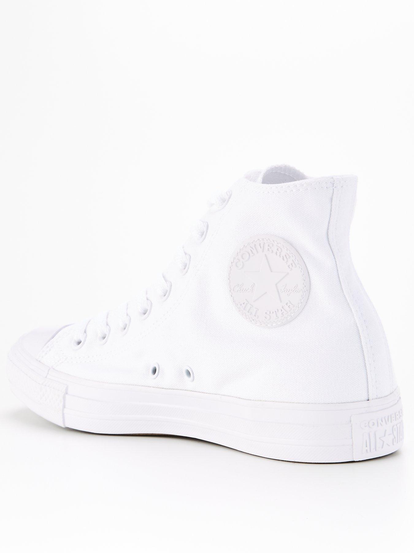 Image 2 of 6 of Converse Unisex Canvas Hi Top Trainers - White