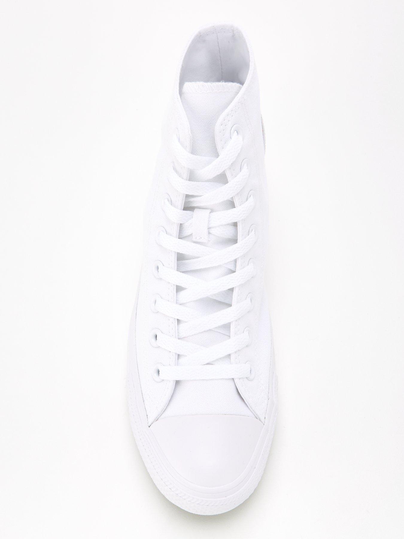 Image 4 of 6 of Converse Unisex Canvas Hi Top Trainers - White