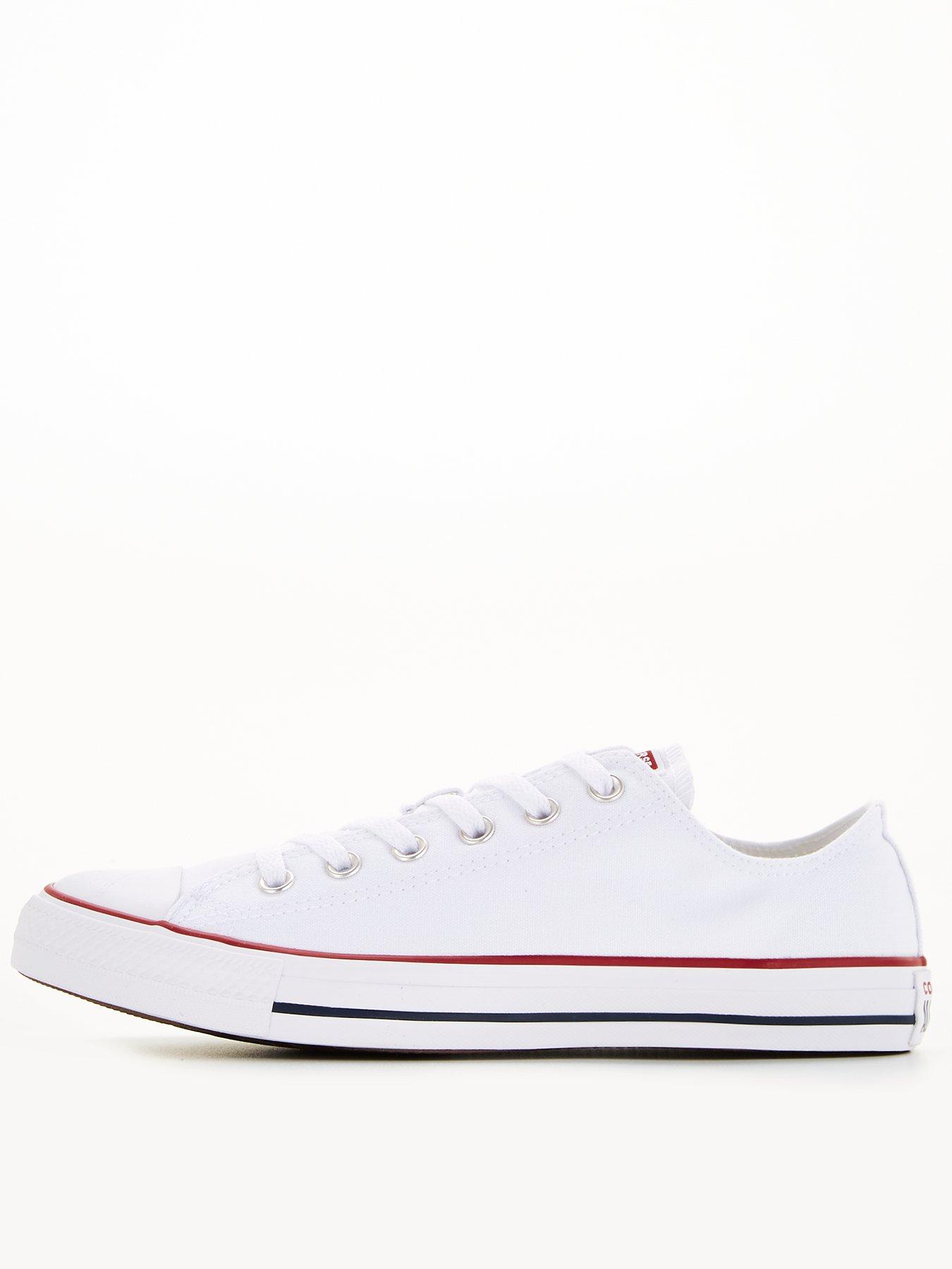 Image 3 of 6 of Converse Womens Wide Ox Trainers - White