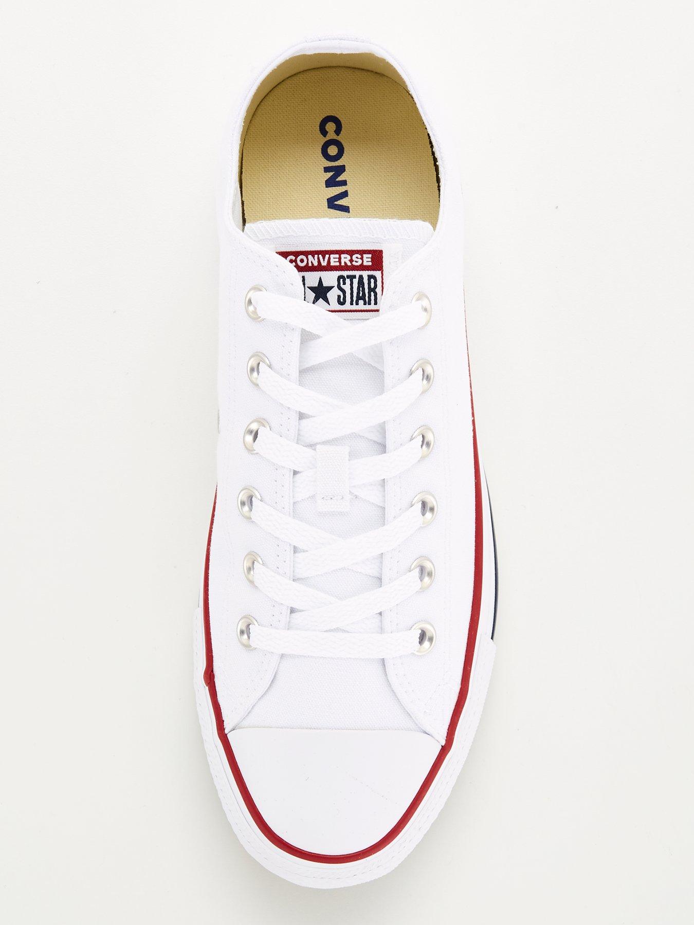 Image 4 of 6 of Converse Womens Wide Ox Trainers - White