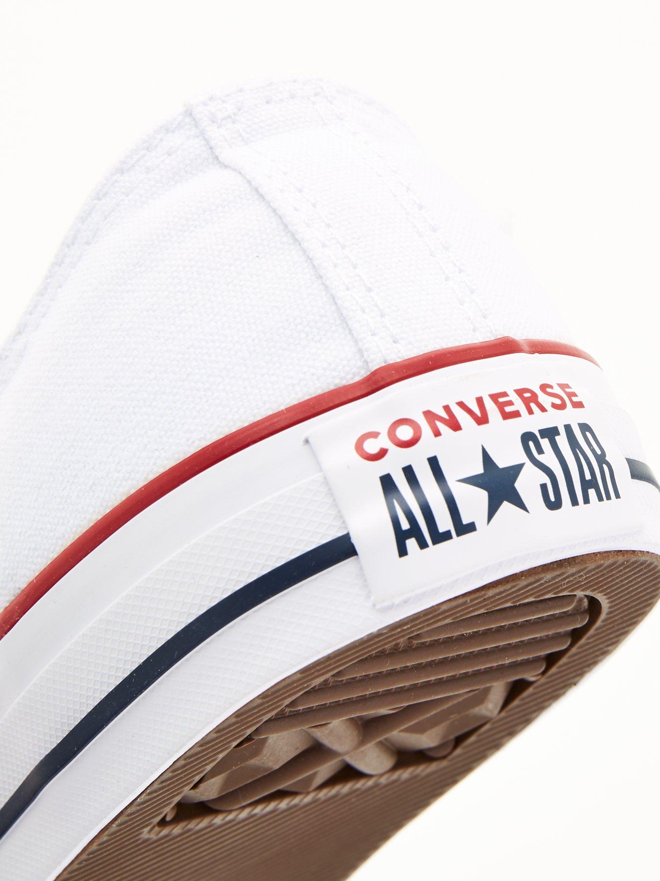 Image 6 of 6 of Converse Womens Wide Ox Trainers - White